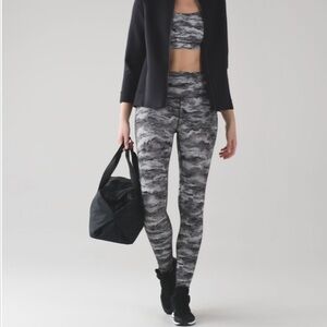 Lululemon Wunder Under Hi-Rise Tight Luon Hazy Days Black White